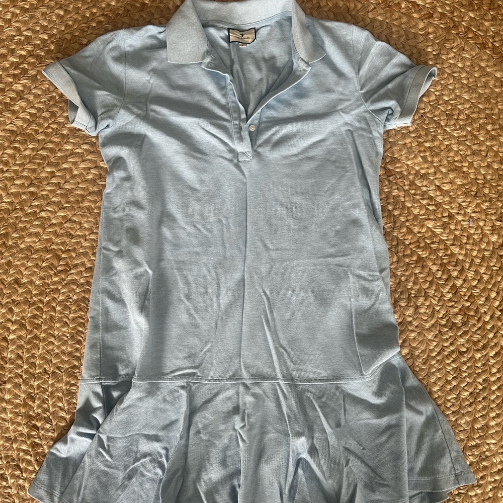 Tuckernuck Light Blue Polo Mini Dress